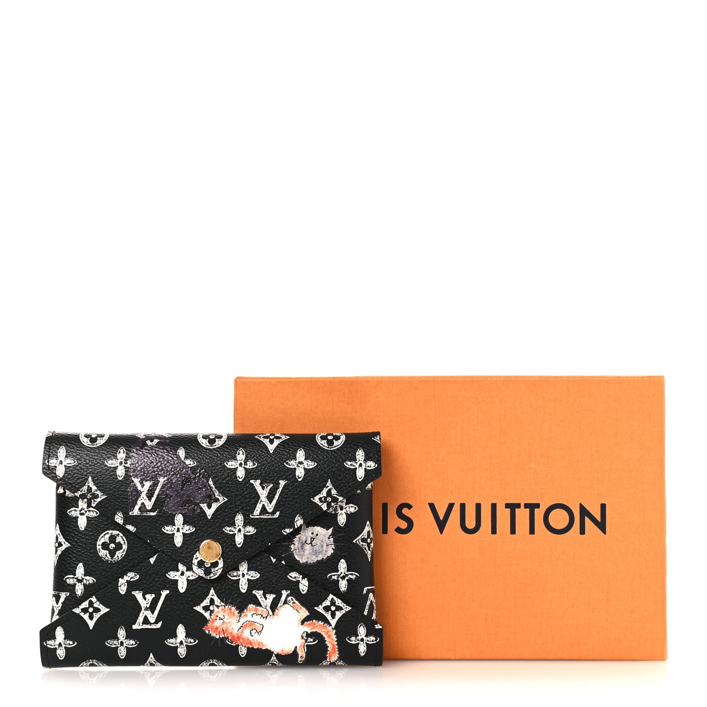 Catogram Medium Kirigami Pochette Black