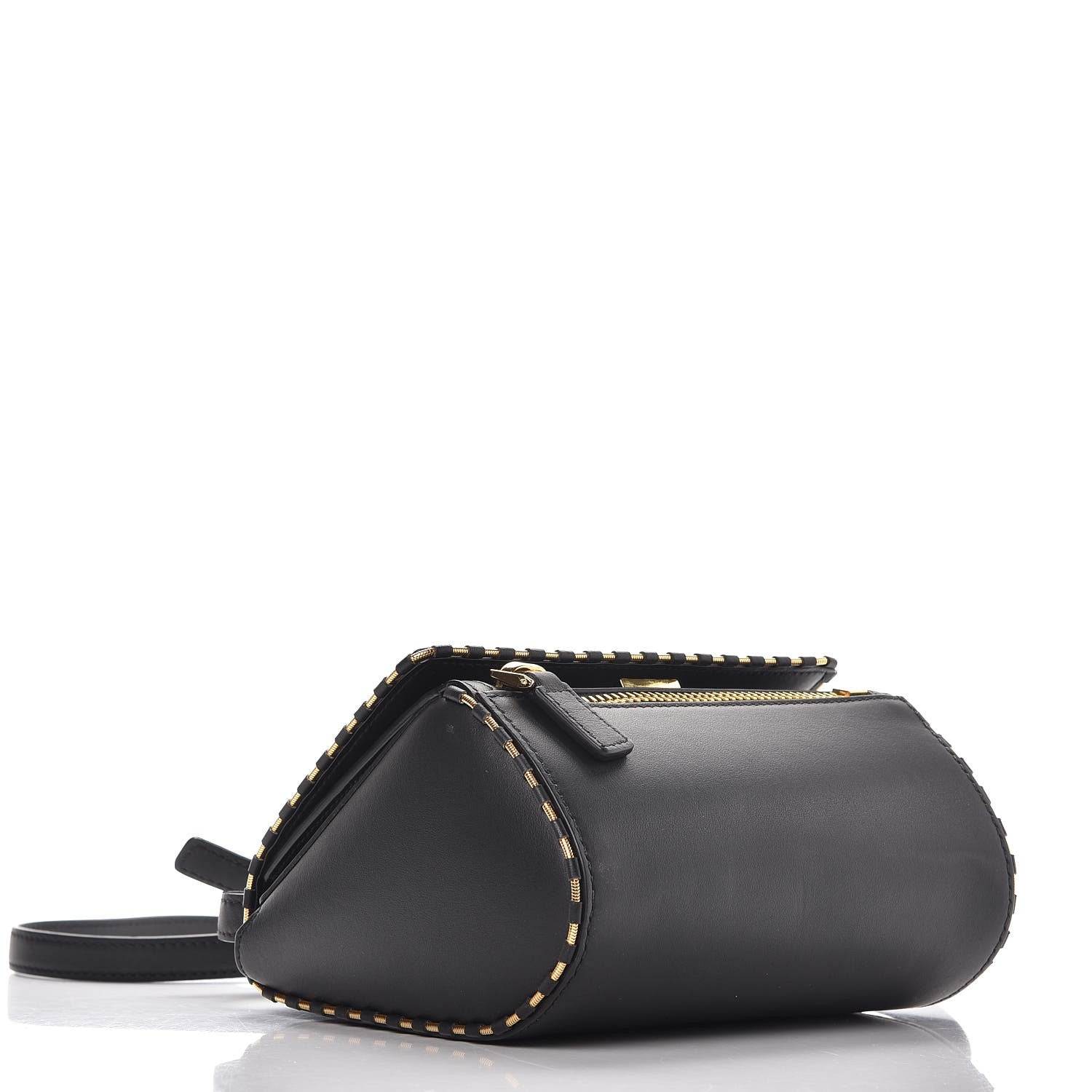 Givenchy Calfskin Chain Detail Mini Pandora Box Crossbody Bag Black 4 of 8