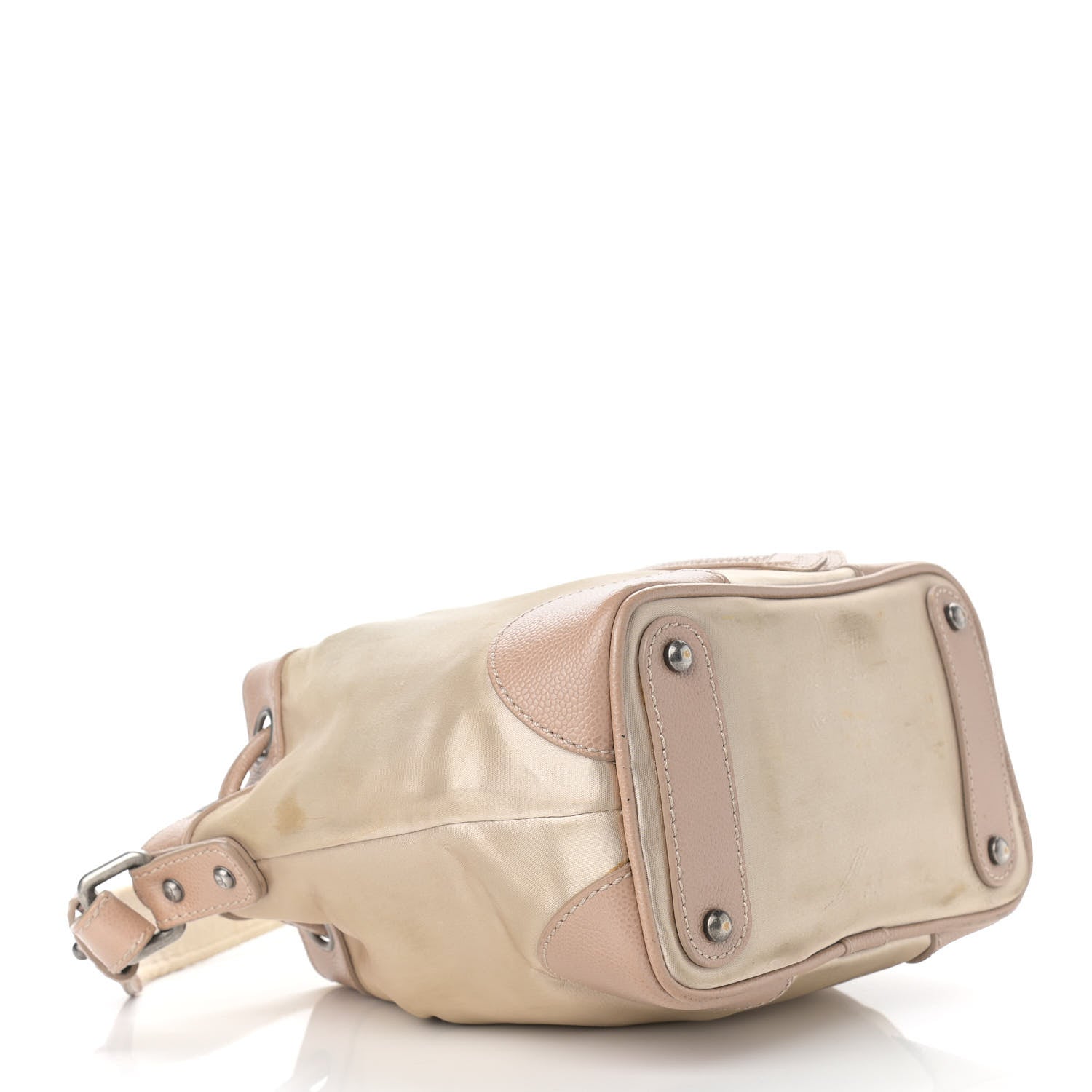 Chanel Satin Caviar CC Drawstring Bag Beige 4 of 17