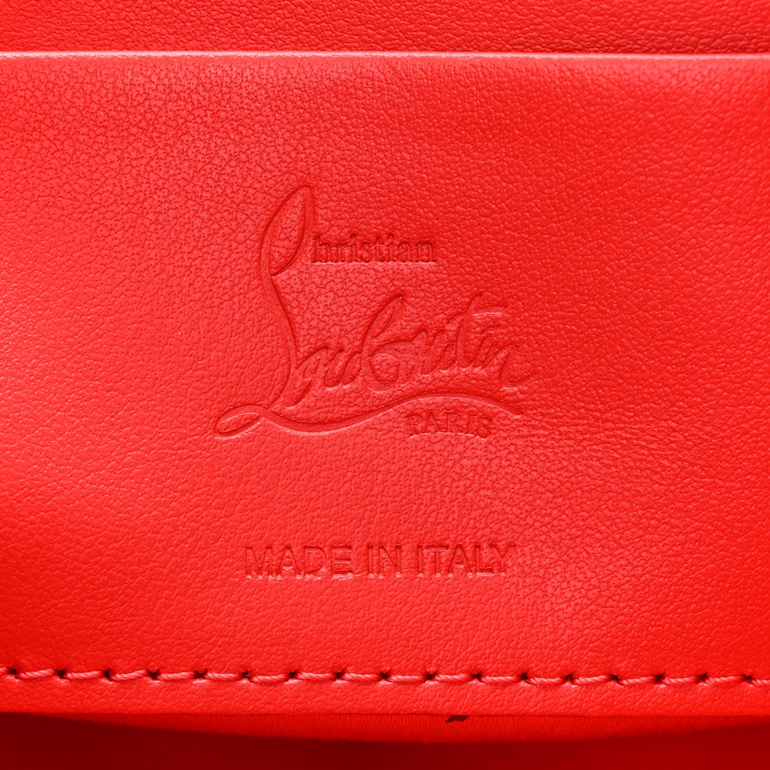 Christian Louboutin Calfskin Loubila Chain Clutch Black 6 of 9