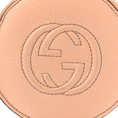 Gucci Pebbled Calfskin Round Coin Purse Pale Pink 8 of 8