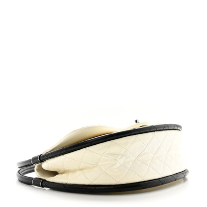 Chanel Lambskin Quilted Medium Hula Hoop Flap Ivory 4 of 12