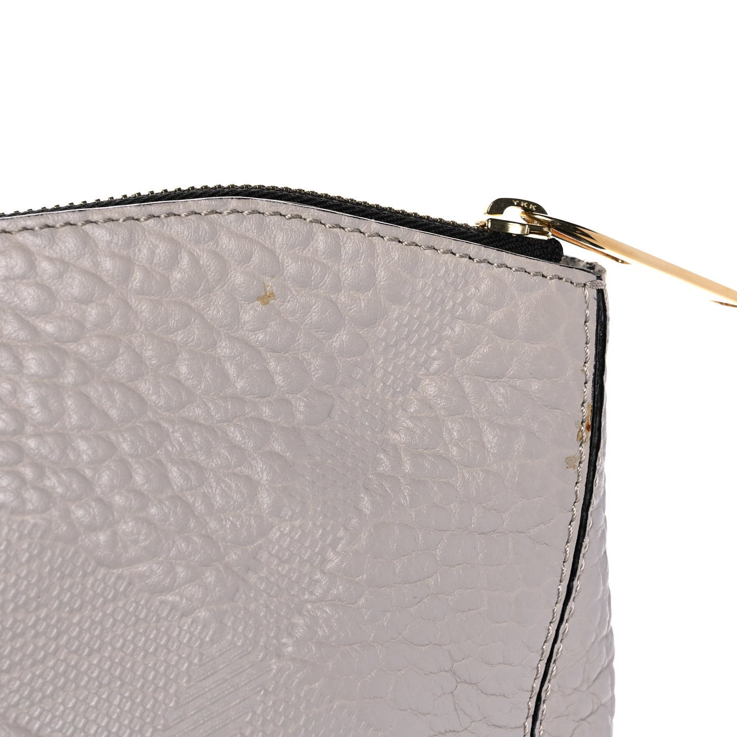 Heritage Grain Check Embossed Medium Dewsbury Tote Pale Grey
