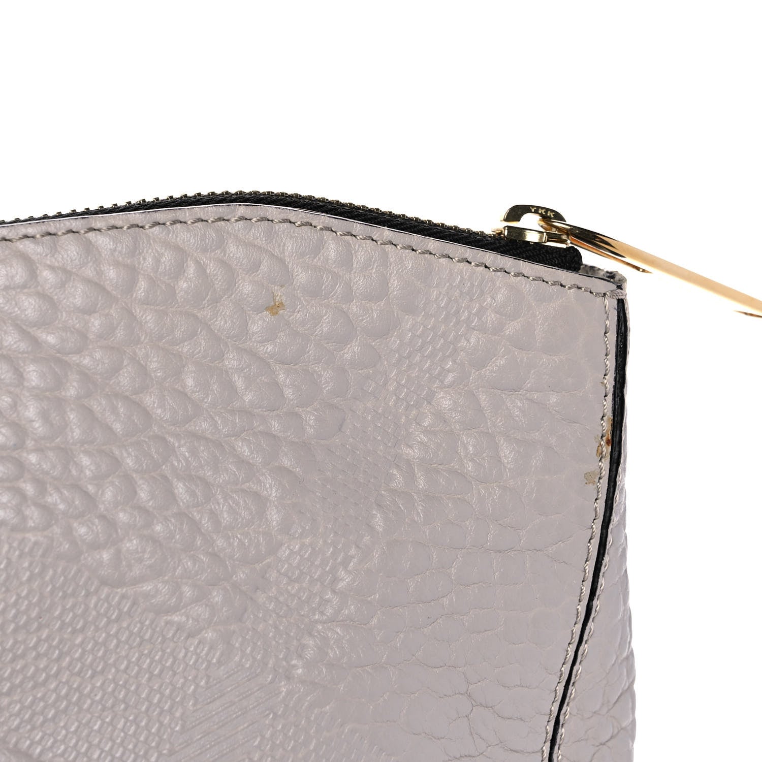 Burberry Heritage Grain Check Embossed Medium Dewsbury Tote Pale Grey 14 of 17