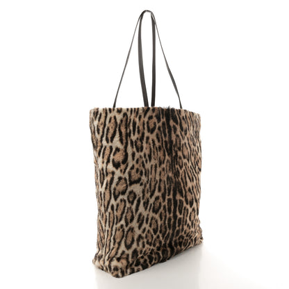 Saint Laurent Leopard Calf Hair Tote 3 of 12