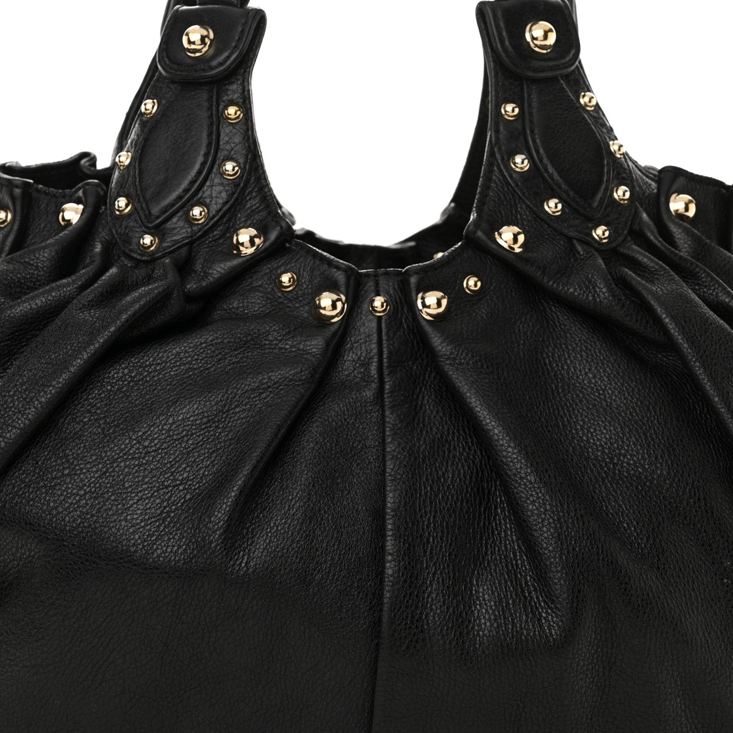 Gucci Calfskin Studded Large Pelham Tote Black 8 of 20