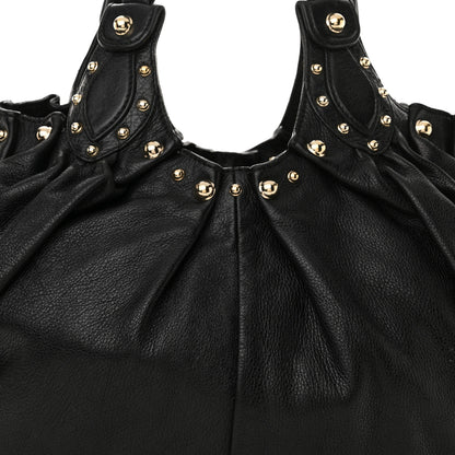 Gucci Calfskin Studded Large Pelham Tote Black 8 of 20