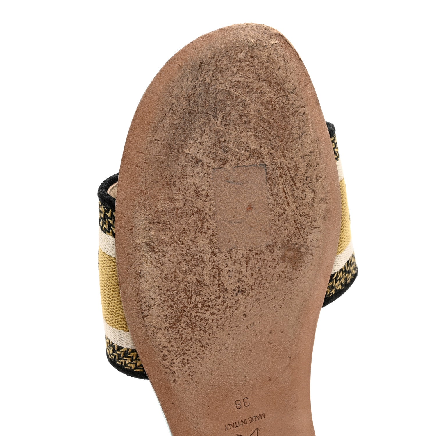 Christian Dior Canvas Embroidered Dior In Lights Dway Mules Slide Sandals 38 Multicolor 10 of 12