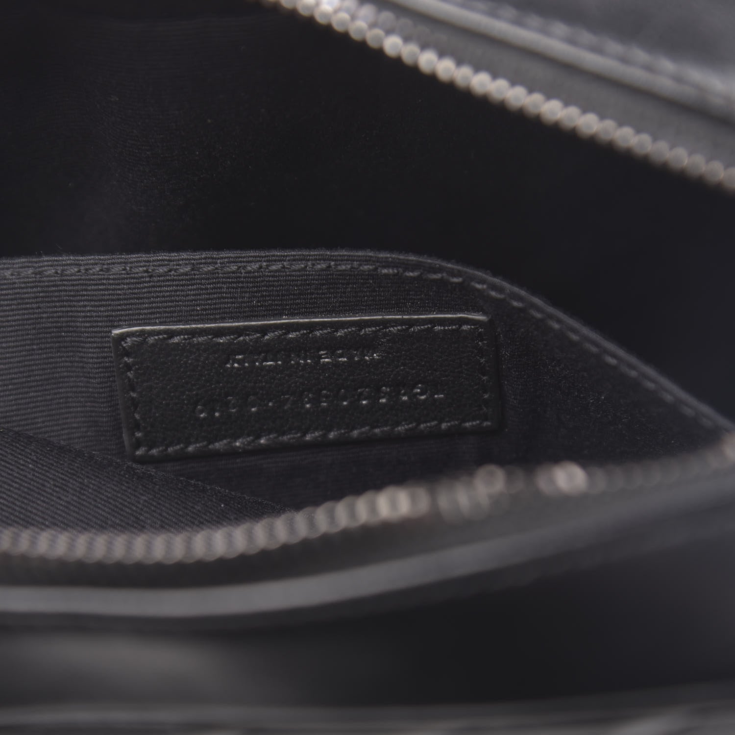 Saint Laurent Calfskin Matelasse Monogram Lou Camera Bag Black 7 of 10
