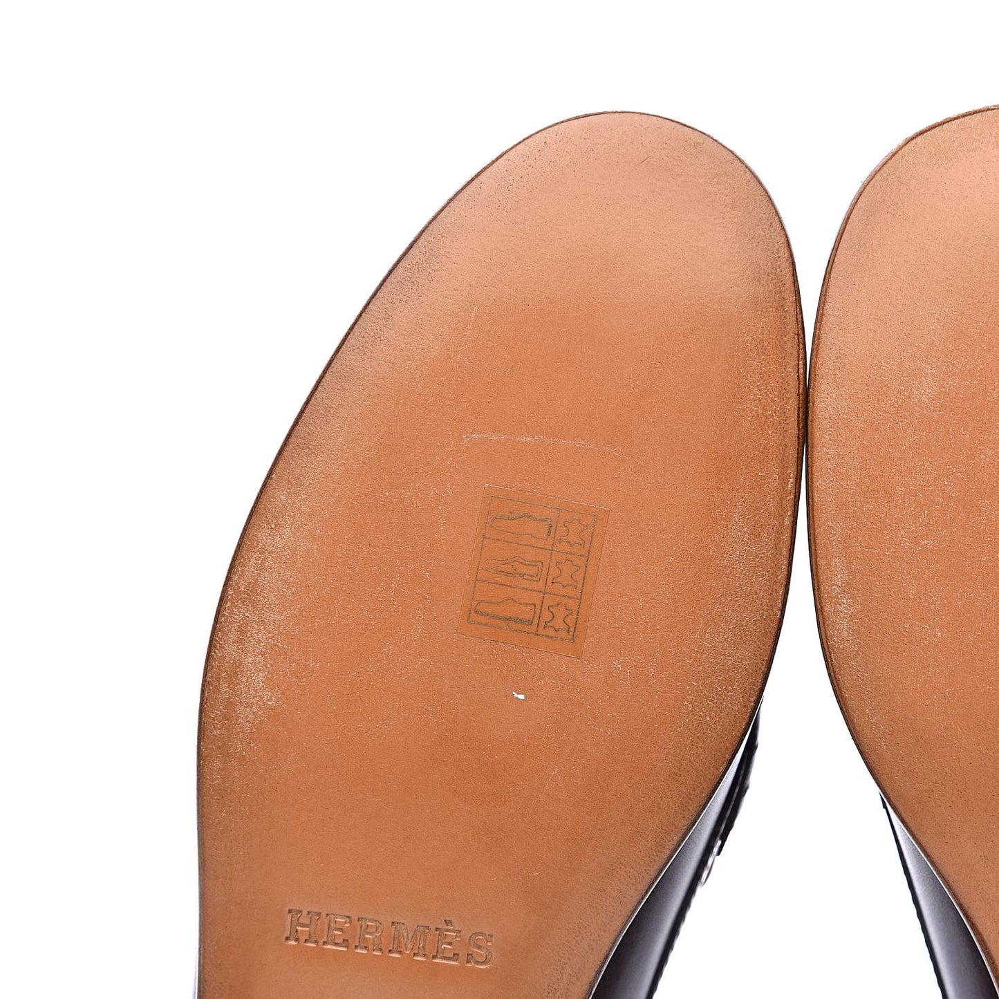 Calfskin Epsom Womens Kennedy Loafers 38.5 Tabac Bleu Atoll
