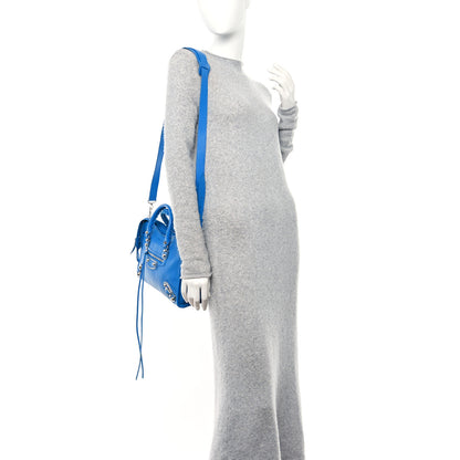 Balenciaga Chevre Silver Metallic Edge Hardware S City Bleu Ceylon 2 of 15