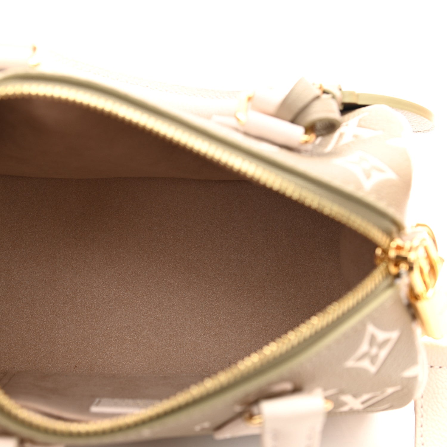Louis Vuitton Empreinte Monogram Spring in the City Speedy Bandouliere 20 Kaki Beige Cream 5 of 11