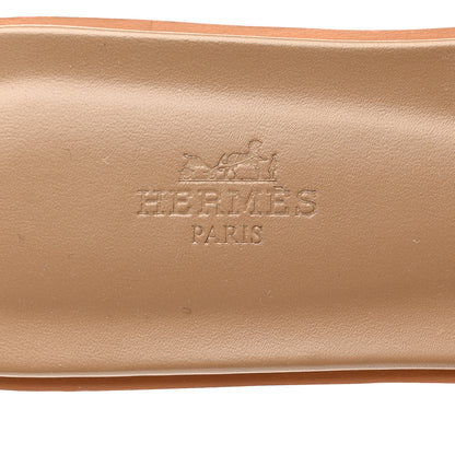 Hermes Denim Canvas Oran Sandals 39.5 Bleu Clair 7 of 9