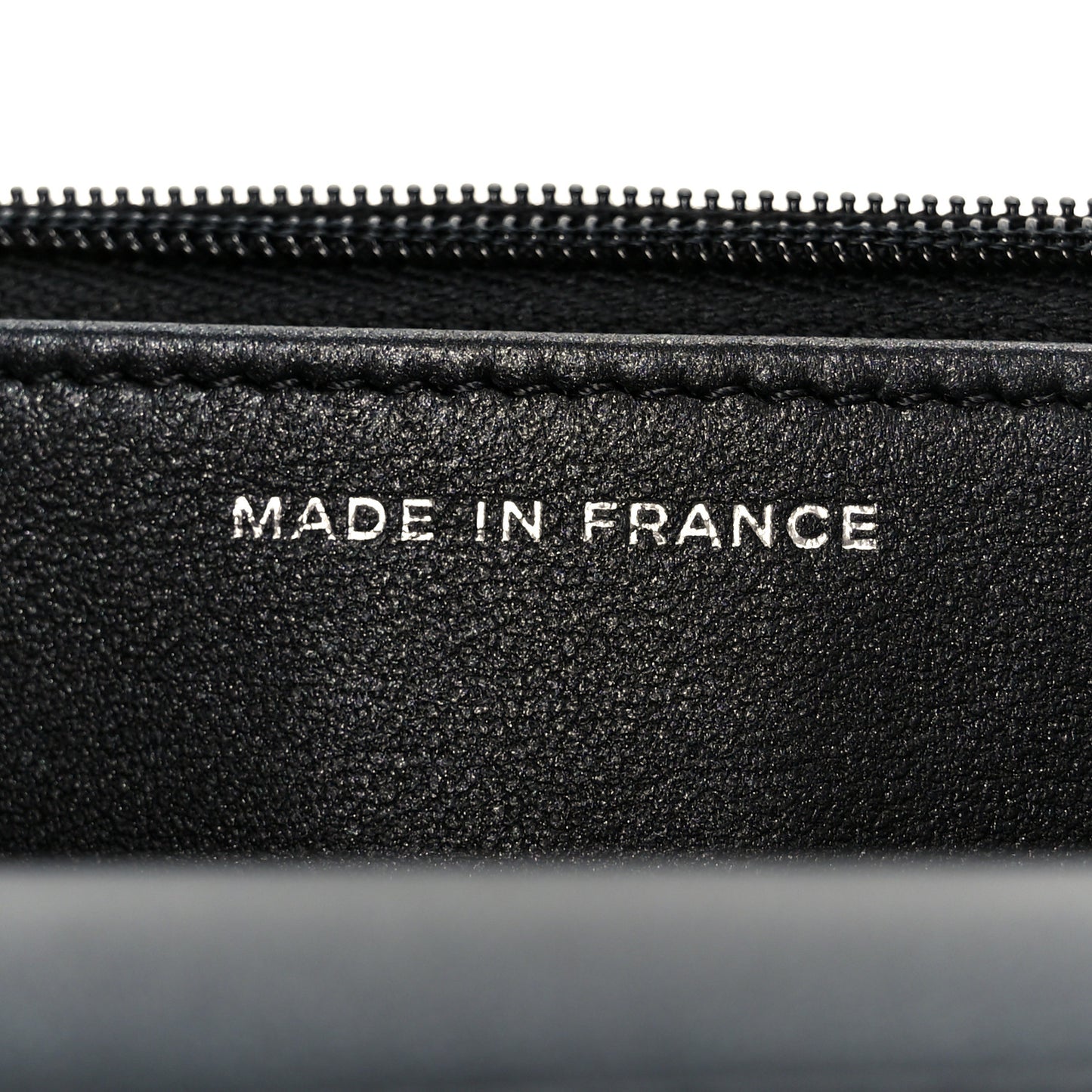 Pearly Lambskin Quilted Wallet On Chain WOC So Black