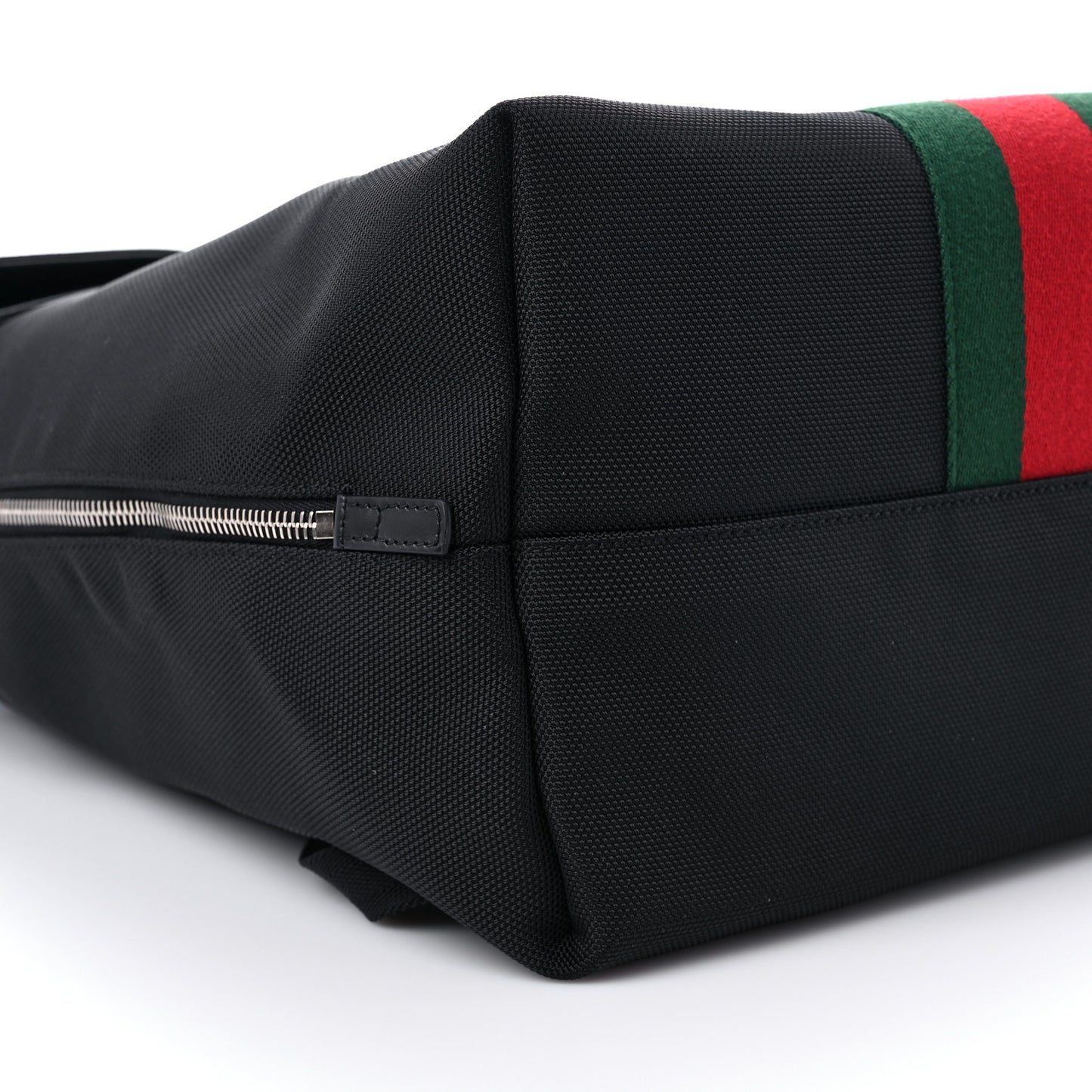 Techno Canvas Web Single Buckle Backpack Black