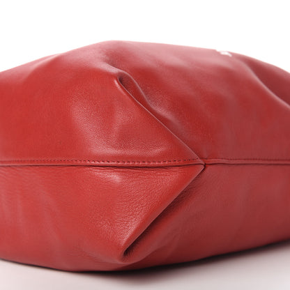 Saint Laurent Lambskin Small Teddy Bucket Bag Red 7 of 10