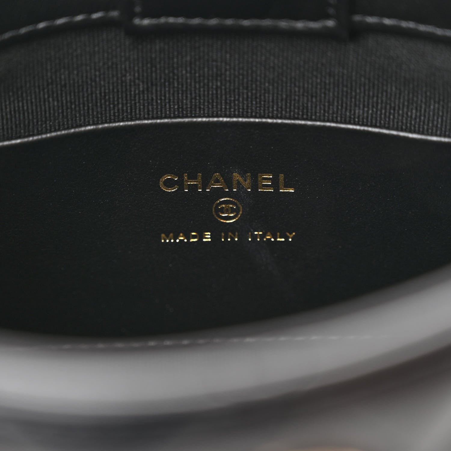 Chanel Shiny Crumpled Calfskin Quilted Clutch With Chain Black 6 of 11