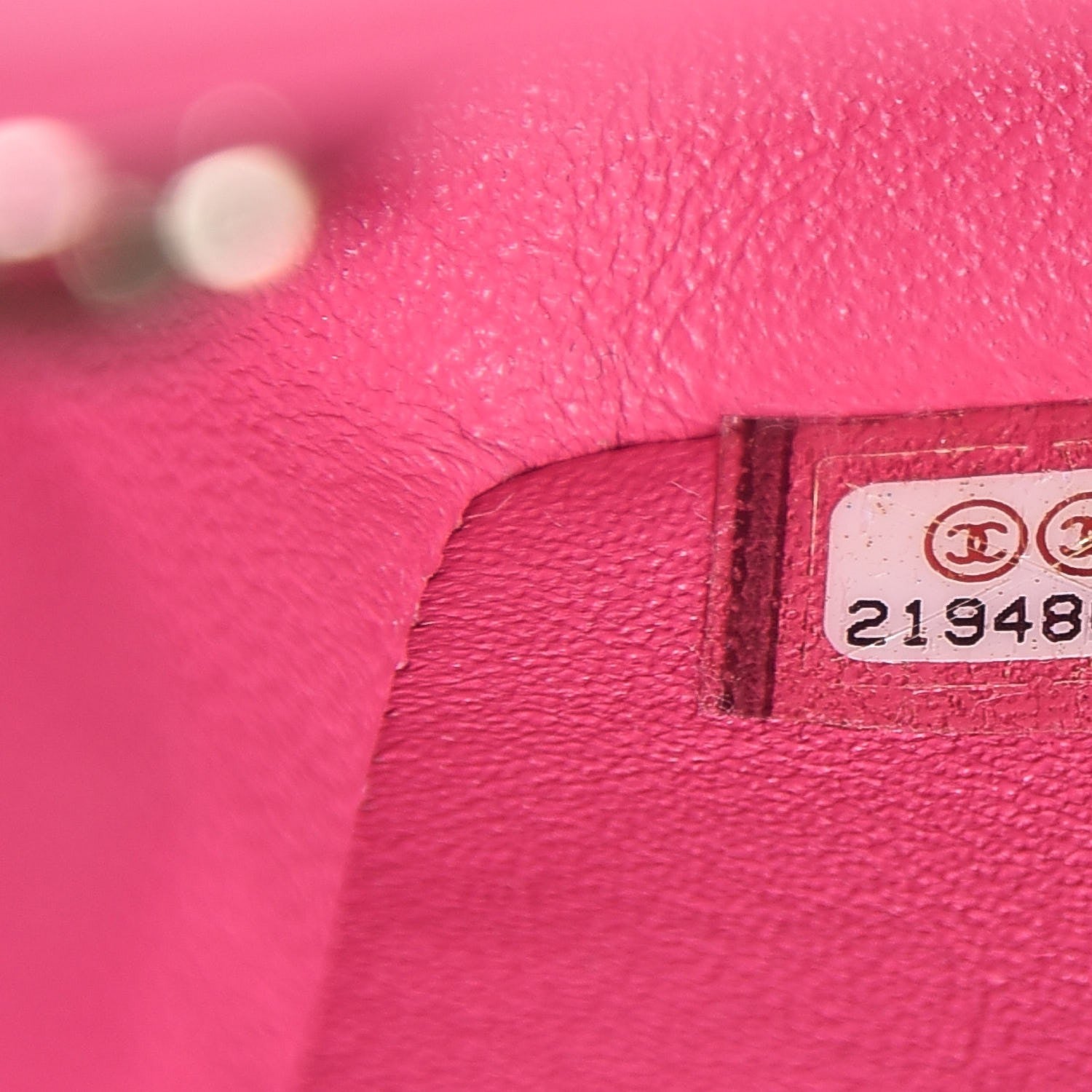 Chanel Lambskin Quilted Mini Rectangular Flap Dark Pink 7 of 8