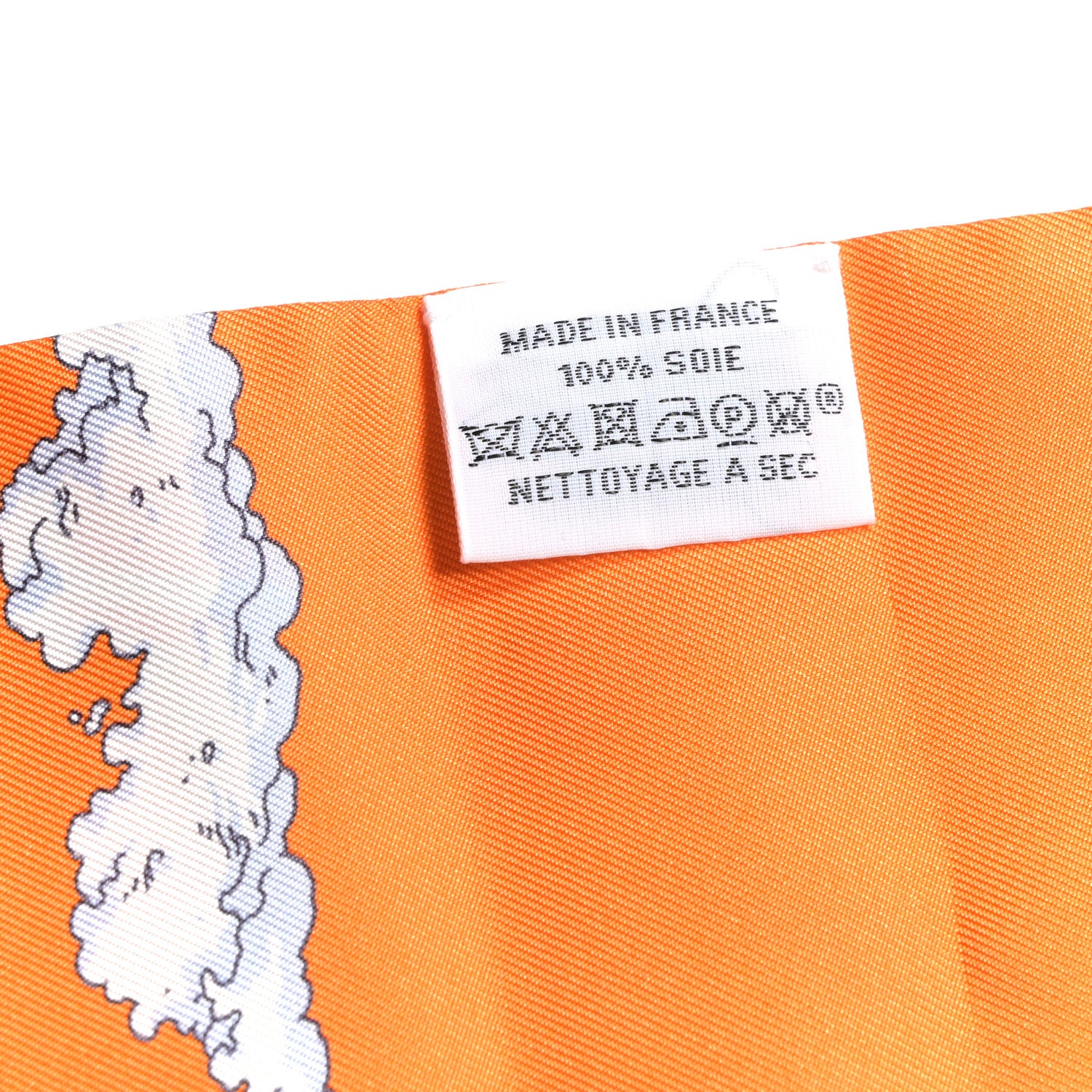 Hermes Silk Le Grand Prix du Faubourg Maxi Twilly Slim Orange Bleu Jean 3 of 5
