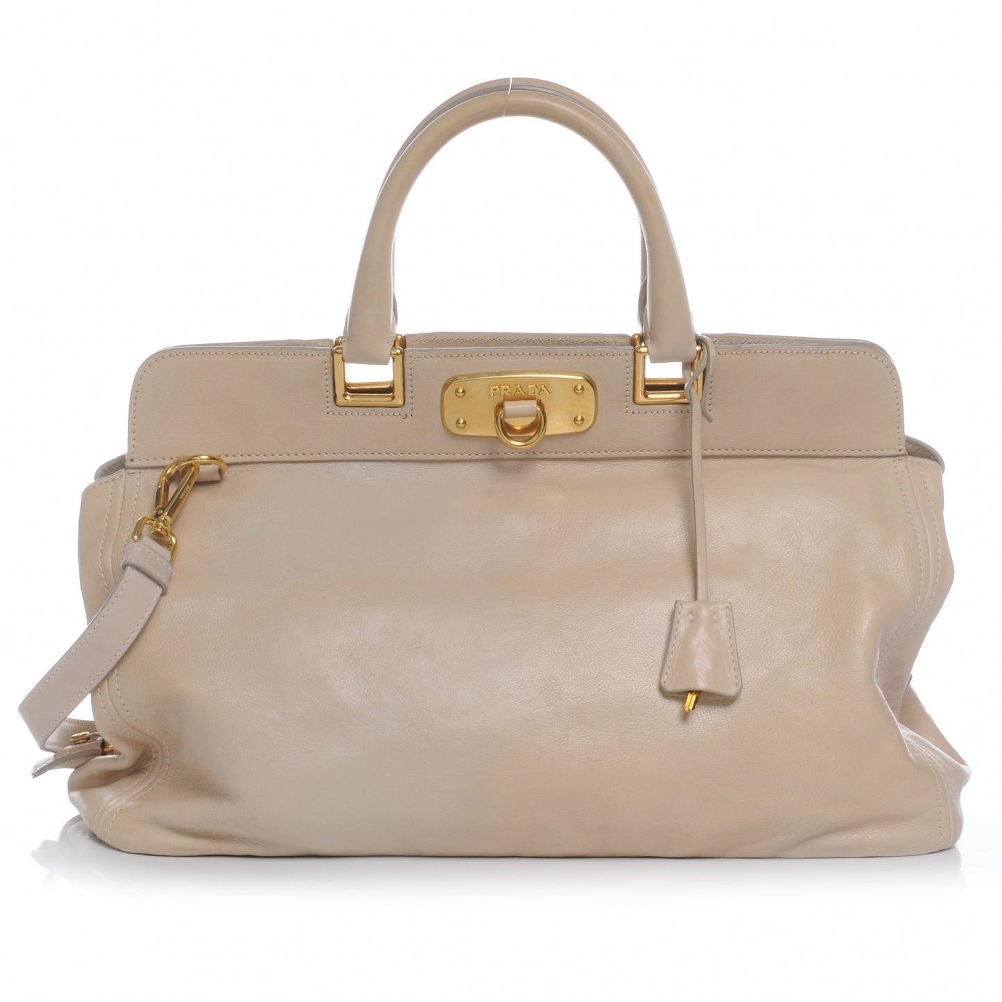 Glace Calf Frame Satchel Quarzo