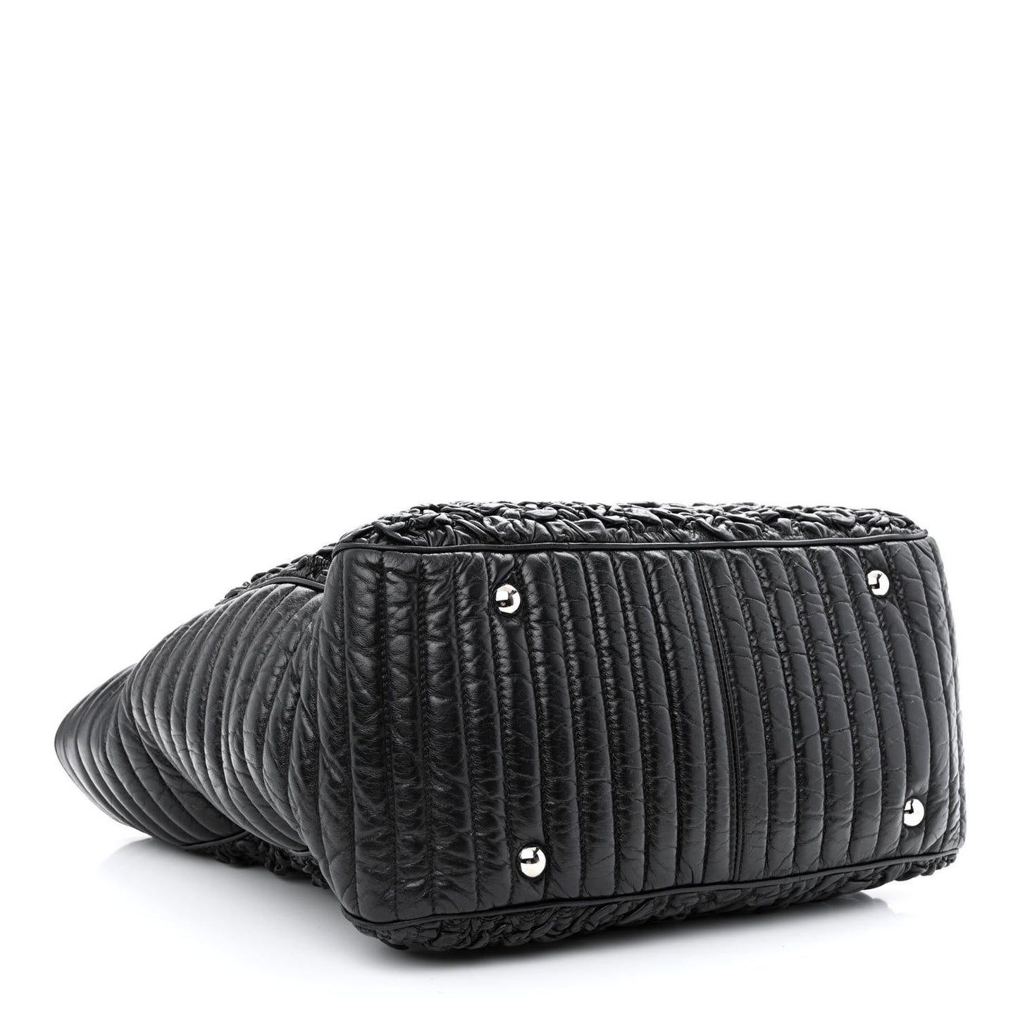 Lambskin XL Astrakan Tote Black