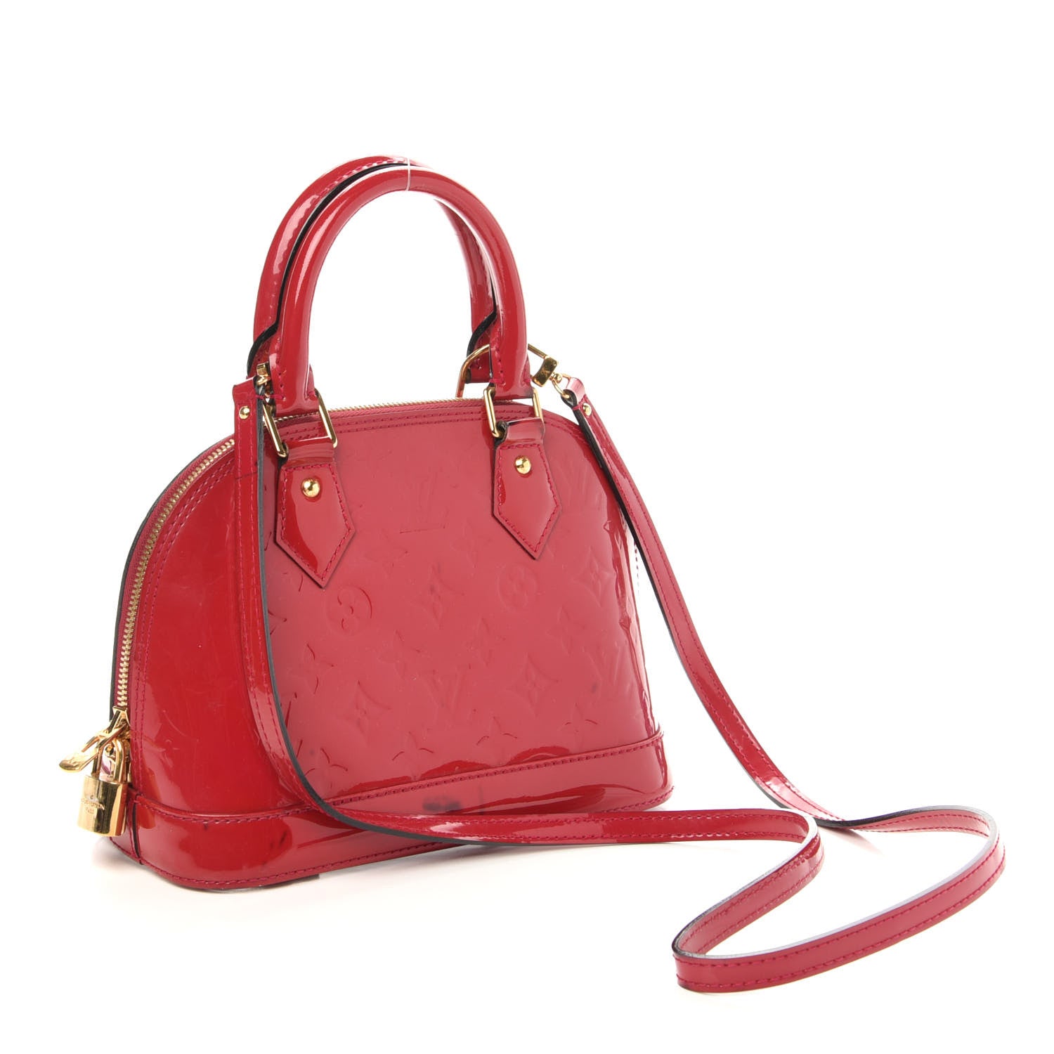 Louis Vuitton Vernis Alma BB Pomme D'Amour 4 of 13