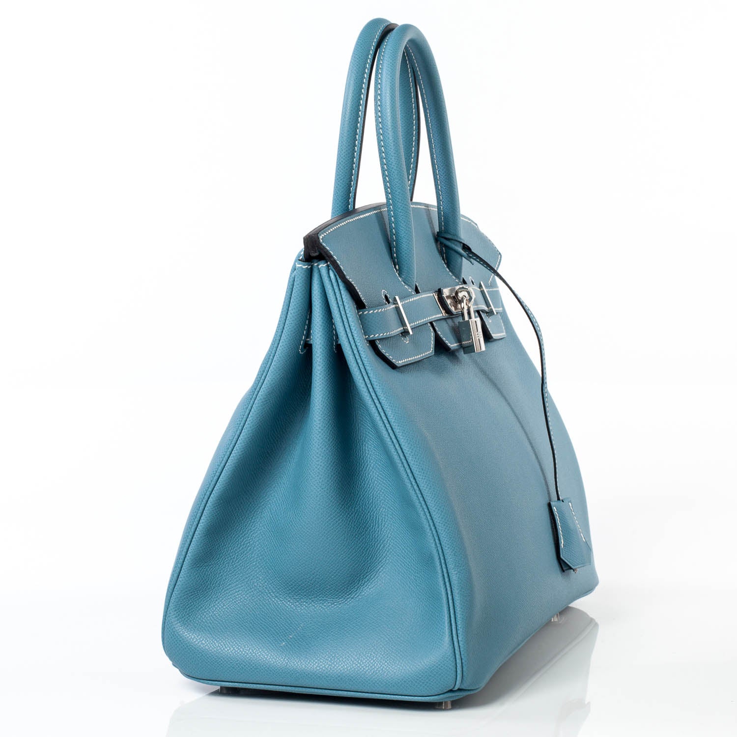 Hermes Epsom Birkin 35 Blue Jean 3 of 11