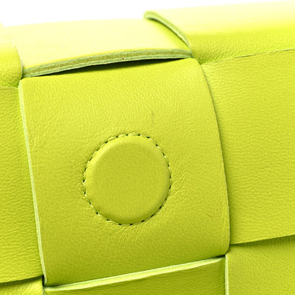 Bottega Veneta Lambskin Maxi Intrecciato Cassette Crossbody Bag Acid Kiwi 12 of 12