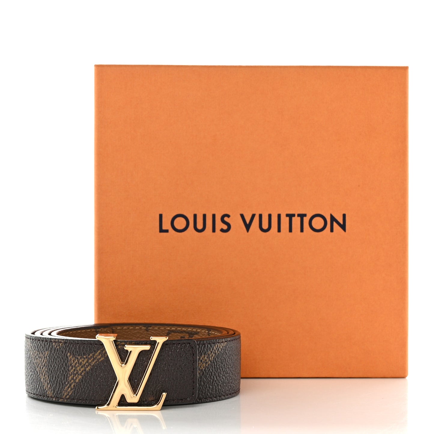 Reverse Monogram 35mm LV Initiales Belt 85 34
