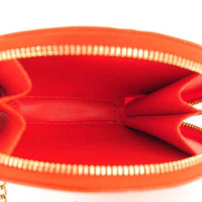 Louis Vuitton Vernis Roses Chapeau Coin Purse Orange Sunset 5 of 7
