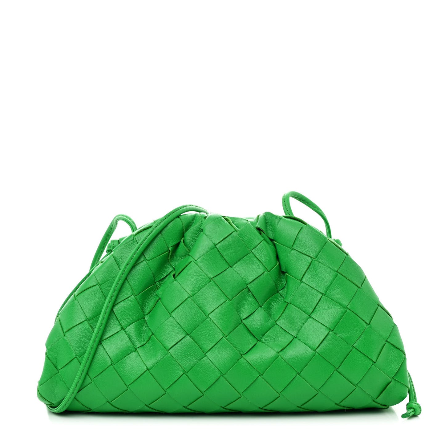 Nappa Intrecciato The Mini Pouch Clutch Parakeet