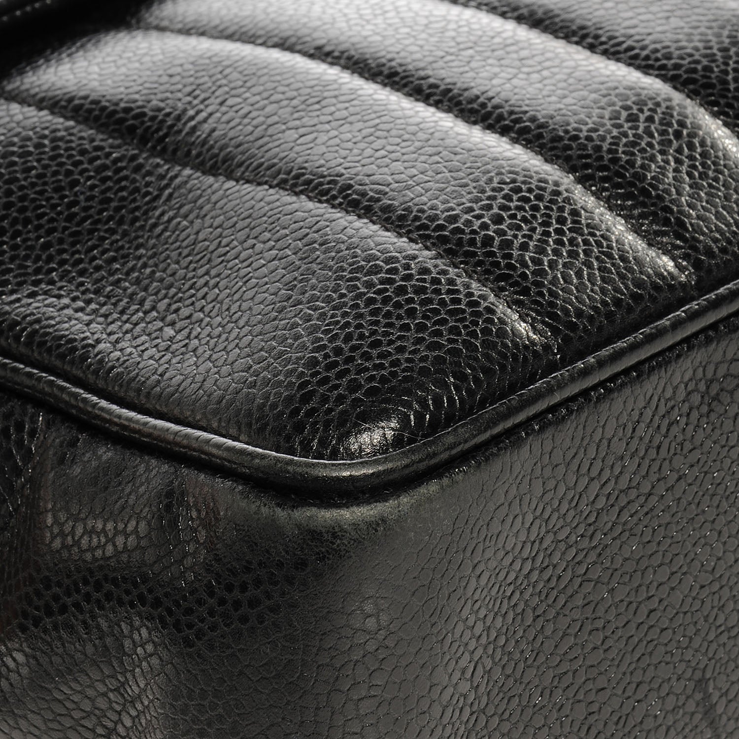 Chanel Caviar Vertical Quilt Jumbo Flap Black 8 of 9