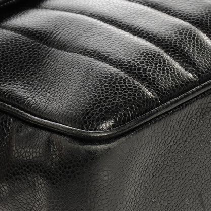 Chanel Caviar Vertical Quilt Jumbo Flap Black 8 of 9