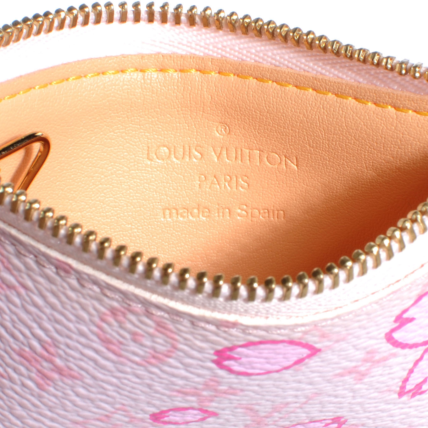 Louis Vuitton Monogram Cherry Blossom Key Pouch Pink 3 of 8