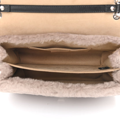 Fendi Shearling Calfskin Macro FF 1974 Diagonal Mania Kan I Shoulder Bag Multicolor 5 of 11