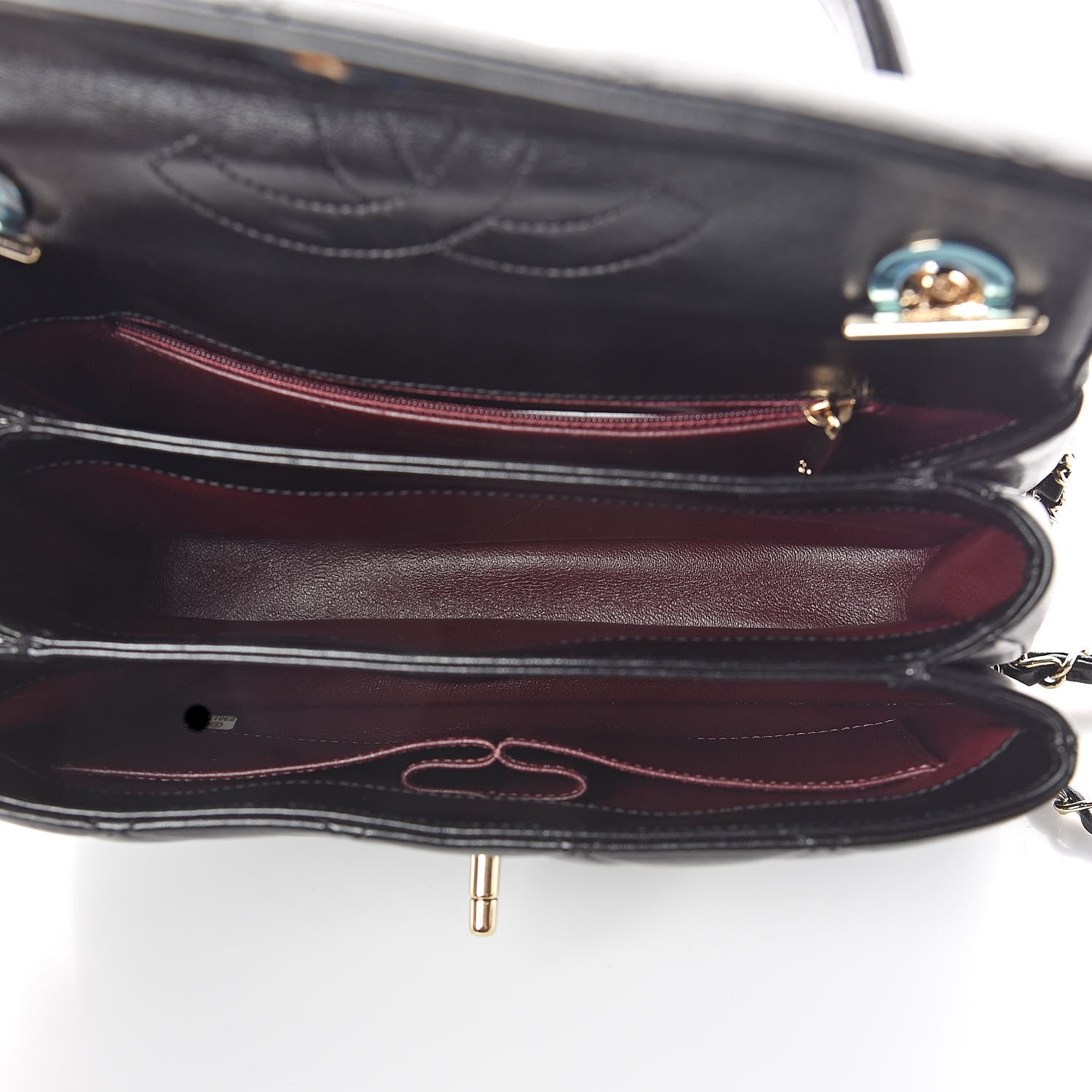 Chanel Lambskin Quilted Small Trendy CC Dual Handle Flap Bag Black 5 of 9