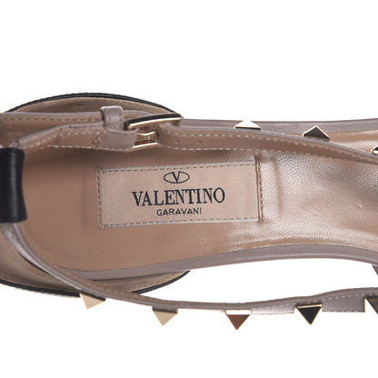 Valentino Garavani Nappa Rockstud Cross Strap D'Orsay 55mm Pumps 37.5 Black Poudre 7 of 7