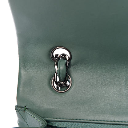 Chanel Lambskin Quilted Maxi Single Flap Green 8 of 16