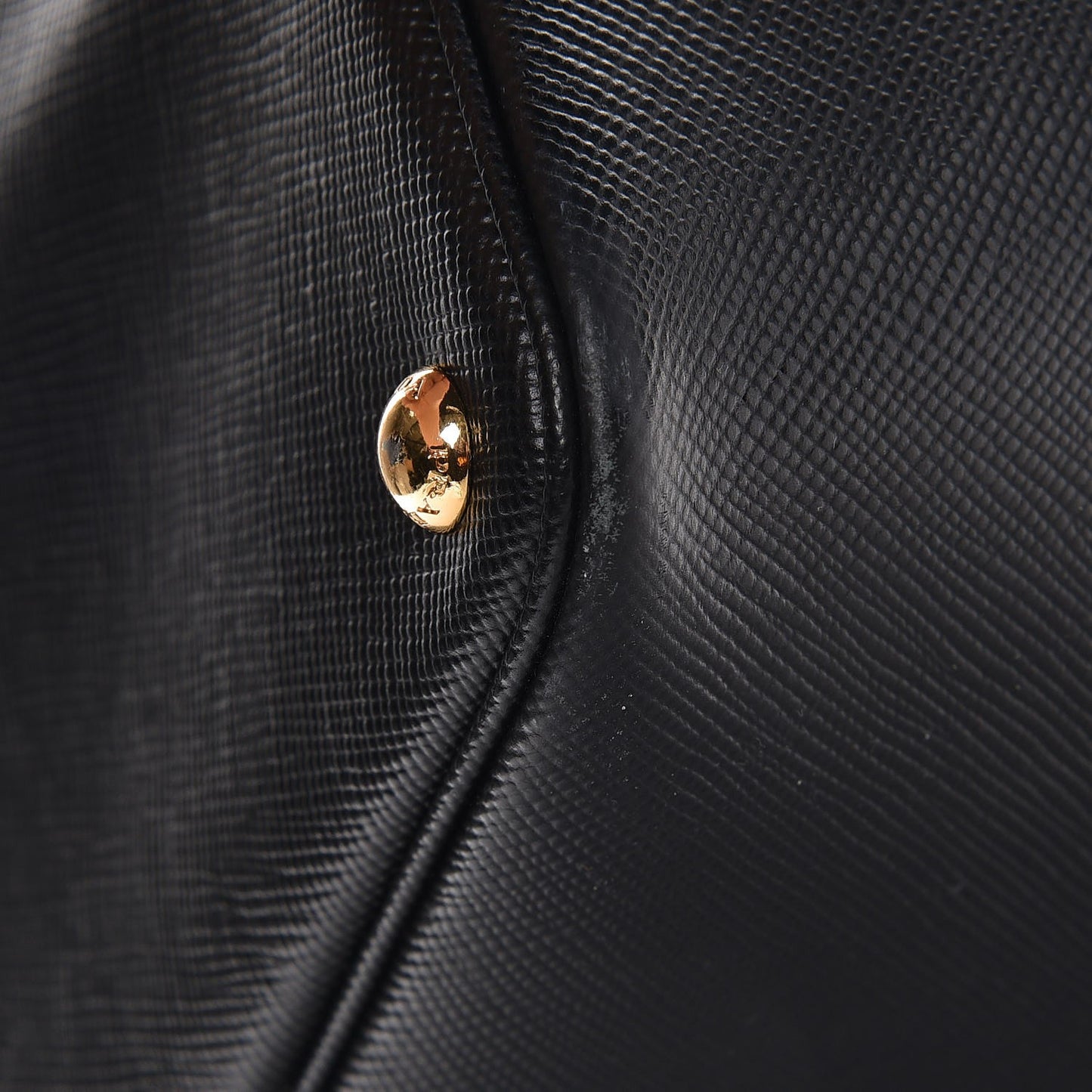 Saffiano Cuir Large Double Bag Nero Black