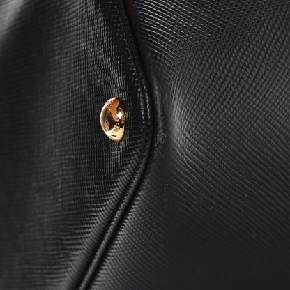 Prada Saffiano Cuir Large Double Bag Nero Black 10 of 10