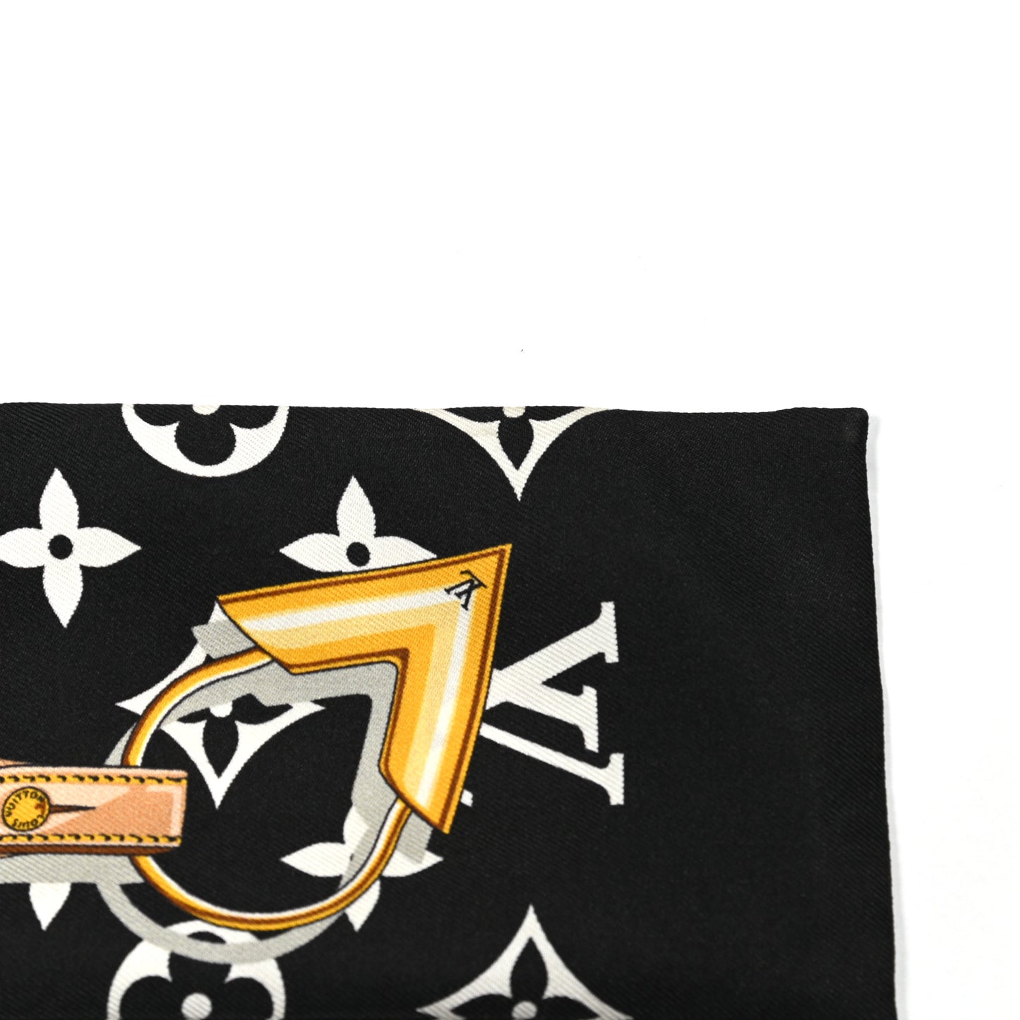 Silk Monogram Confidential Bandeau Black