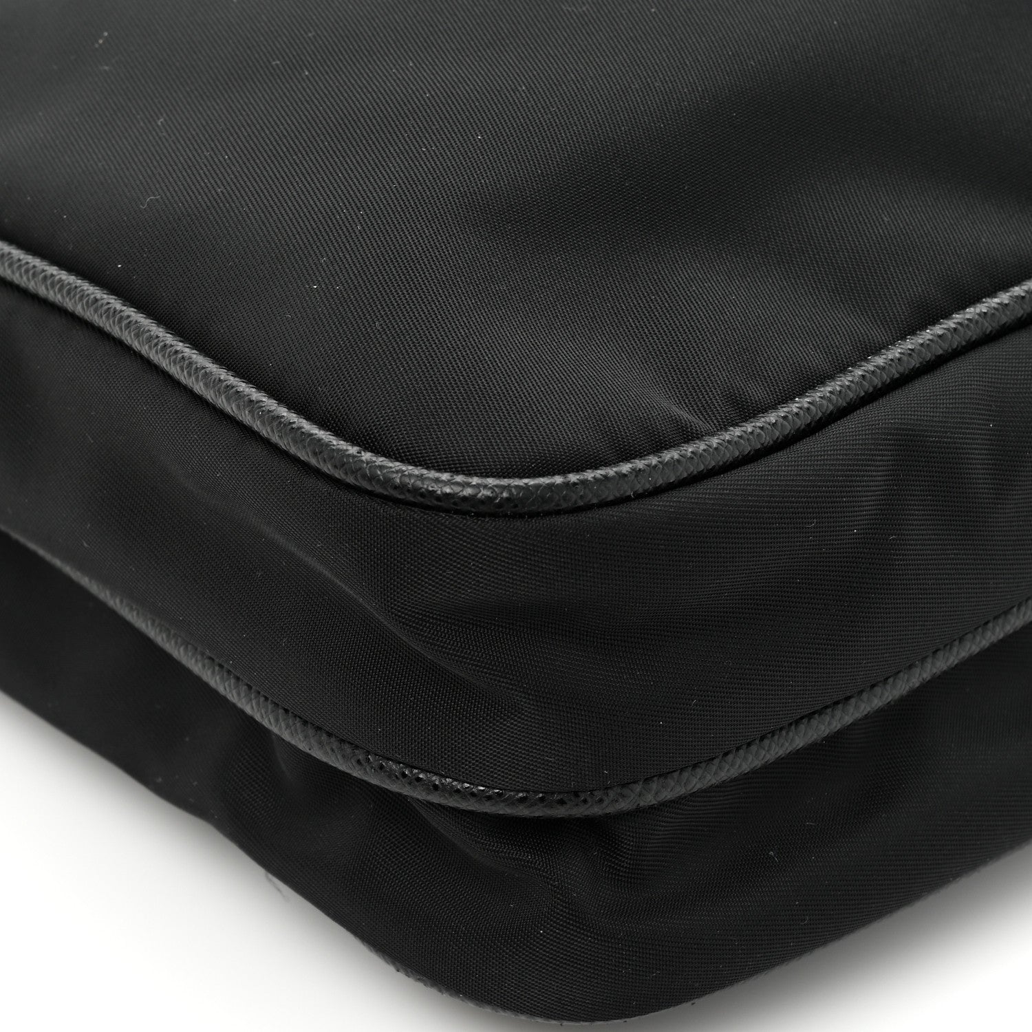 Prada Re-Nylon Saffiano Pocket Flat Messenger Bag Black 12 of 13