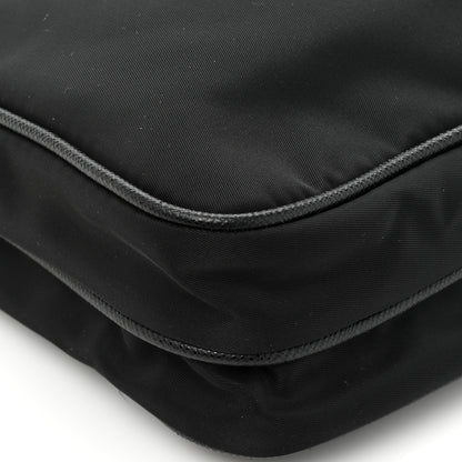 Prada Re-Nylon Saffiano Pocket Flat Messenger Bag Black 12 of 13