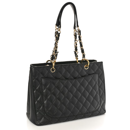 Chanel Caviar Quilted Grand Shopping Tote GST Black 2 of 13