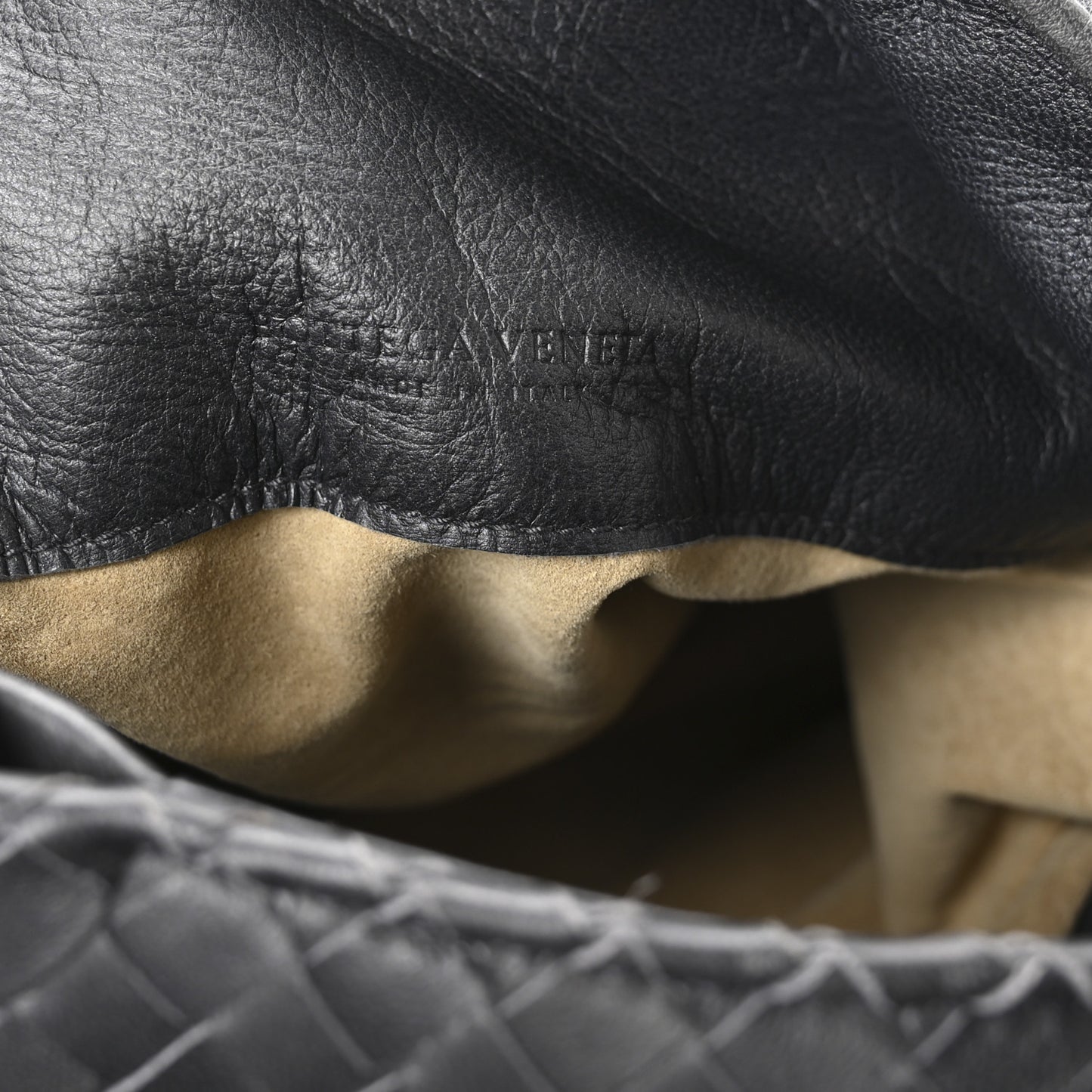 Nappa Intrecciato Sloane Hobo Ferro Gray