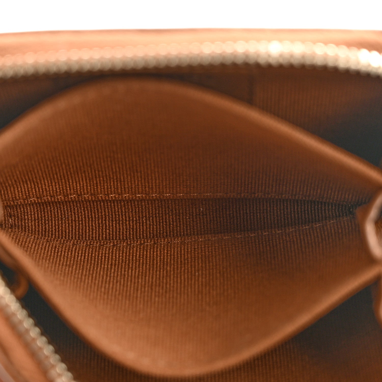 Chanel Lambskin Quilted Zip Around Coin Purse Wallet Brown 5 of 10