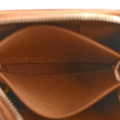 Chanel Lambskin Quilted Zip Around Coin Purse Wallet Brown 5 of 10