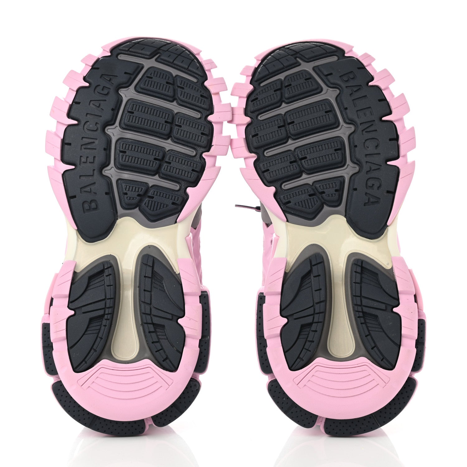 Balenciaga Mesh Nylon Womens Track Sneakers 37 Grey Pink 5 of 9