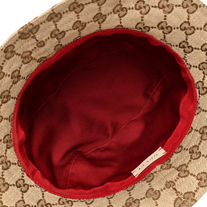 Gucci Monogram Web Bucket Hat L Brown 7 of 8