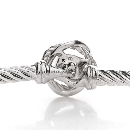 David Yurman Sterling Silver Diamond 3mm Infinity Bracelet 3 of 3